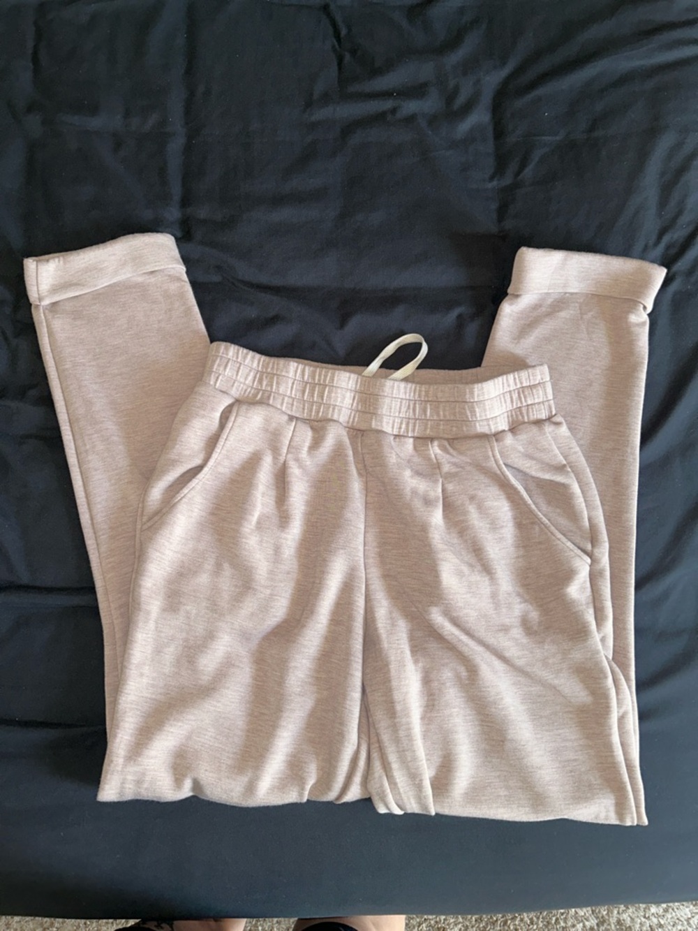 Varley Double Soft Rolled Cuff Pants in Taupe Women’s Medium - Picture 6 of 7